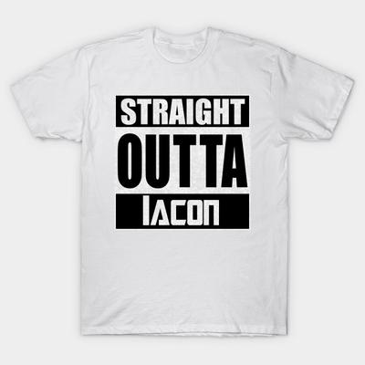 T-Shirt Damen Straight Outta Iacon Harajuku Print Kawaii T-Shirt Sommer Kurzarm Damen T-Shirt Top Tee