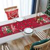 New Christmas table flag decoration, home kitchen imitation linen tablecloth Christmas table flag