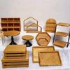 Original Wood Style Outdoor Display Stand for Birthday and Banquet Table Settings – Forest-Inspired Dessert Table Ornaments