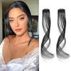 Heat Resistant Side Parting Curved Bangs - Dragon Beard Bangs Pair for Women