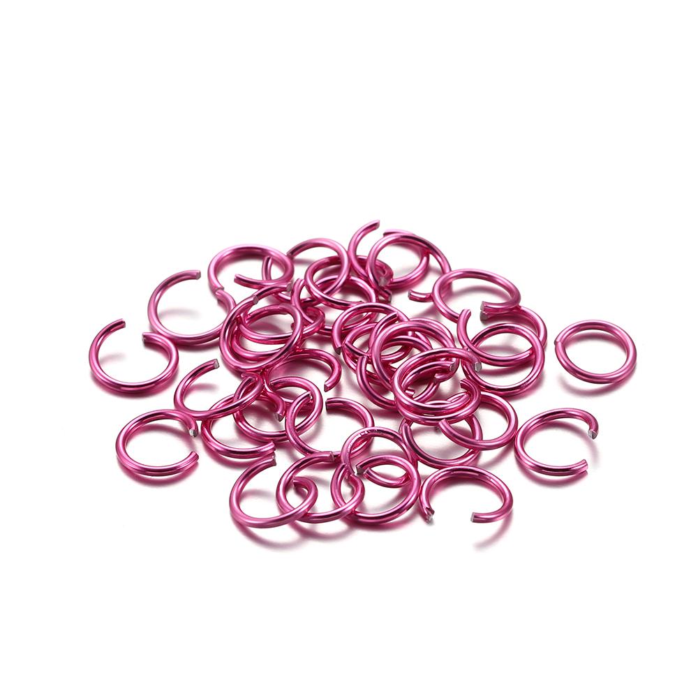 300Pcs/Lot 6 8 10 Mm Metal Colorful Open Jump Rings Split Rings Jump Rings Connectors For DIY Jewelry Making Findings Supplies