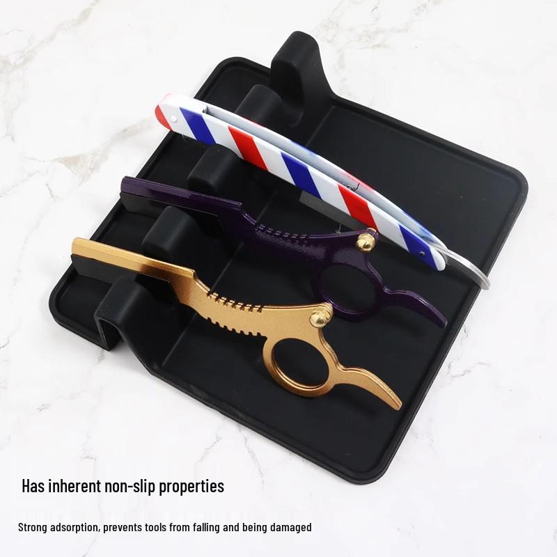 Silicone Non-slip Hairdressing Razor and Scissor Holder