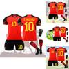 New Belgium Heimfußballtrikot Deb Bruyne 7 Und Lukaku 9 WM 2022 Trikot