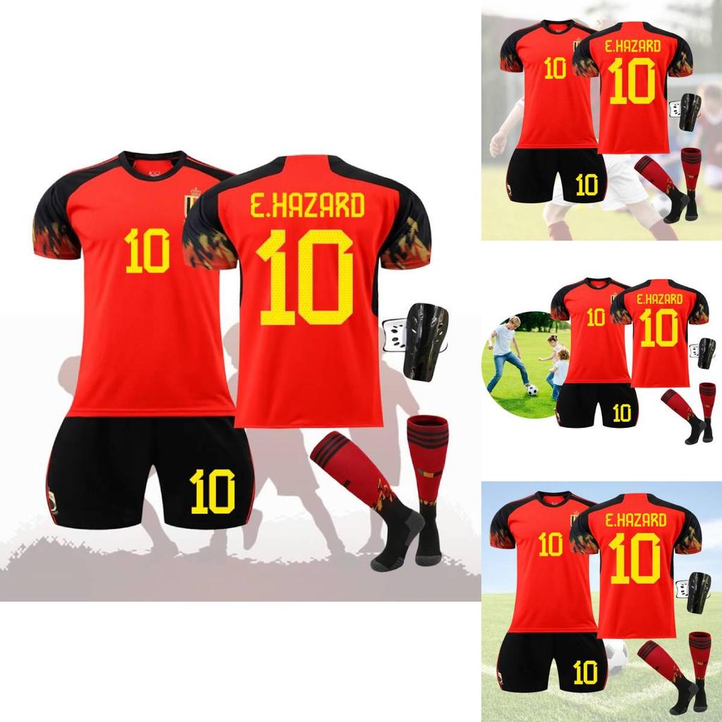 New Belgium Heimfußballtrikot Deb Bruyne 7 Und Lukaku 9 WM 2022 Trikot