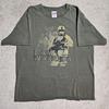 Vintage 90s Army I AM WARRIOR T-shirt Mens L Green Anvil Ironic Y2k Grunge Punk