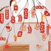 16PCS Spring Festival Blessing Card Hanging Ornament Potted Plant Decoration  Snake New Year Decor