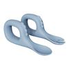 Cartoon dinosaur plate Children's complementary food Silicone plate bowl Fork spoon bib Anti-drop plate set