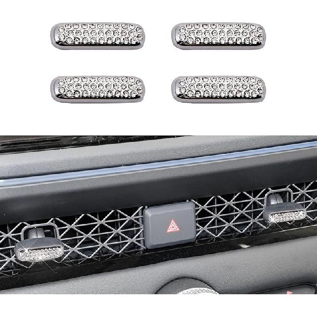 Bling Crystal Car Interior Accessories Sticker Fits for Honda Accord 2024-2025(Silver 8)