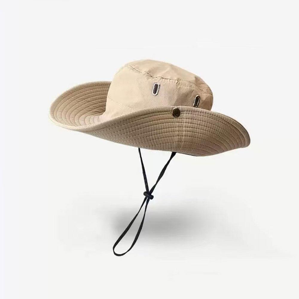

Fashion Outdoor Sun Hat Women Men Fishing Hiking Beach Hat Breathable Bucket Hat Solid Color Adjustable Wide Brim Fisherman Cap One Size хаки