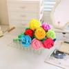 Yilu Shenghua Rose Plush Fabric Bouquet: Simulated Flower Arrangement Prop & Curtain Tieback, Ideal for Wedding Gifts.