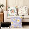 spring floral Cushion Cover Soft Plush Fabric DoubleSided Printed Cushion Covers for All Seasons Modern HomeDecor Gift