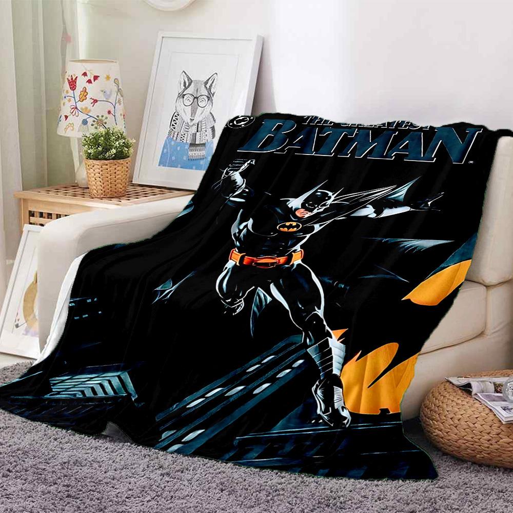 1pc Batman Blanket Lightweight Flannel Throw For Sofa, Bed, Travel, Camping, Livingroom, Office, Couch, Chair, And Bed