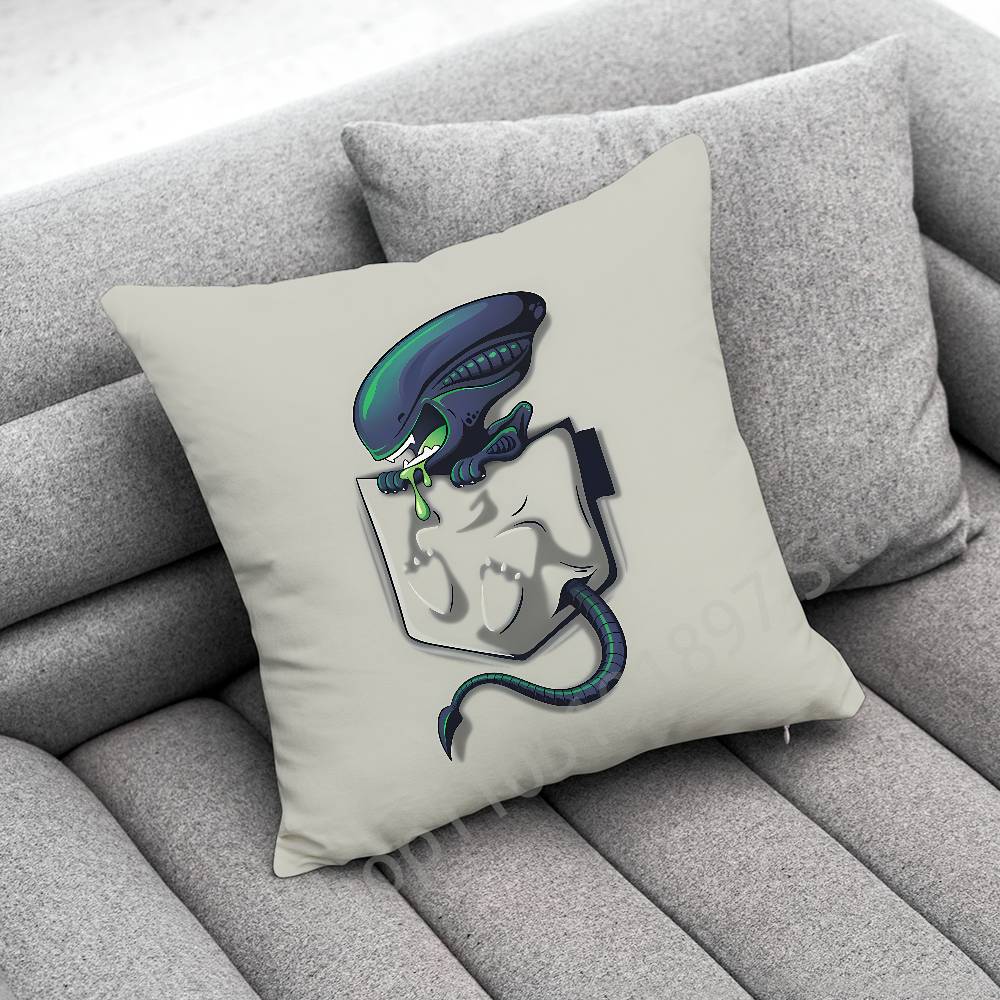 X-Xenomorph Alien P-Predator Throw Pillow Case For 30x30cm 40x40cm 45x45cm 50x50cm 55x55cm Square Sofa Pillowcase Shell