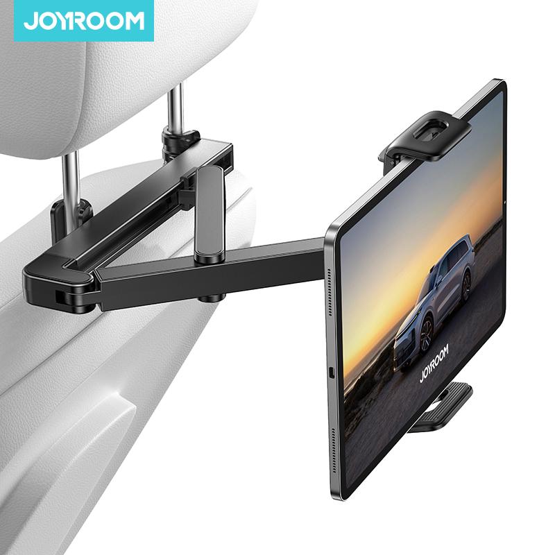 

Joyroom Car Headrest Tablet Holder 3 in 1 Stretchable Backseat Phone Holder For iPad Air/Mini Samsung Tab 4.7-12.9 Devices чорний