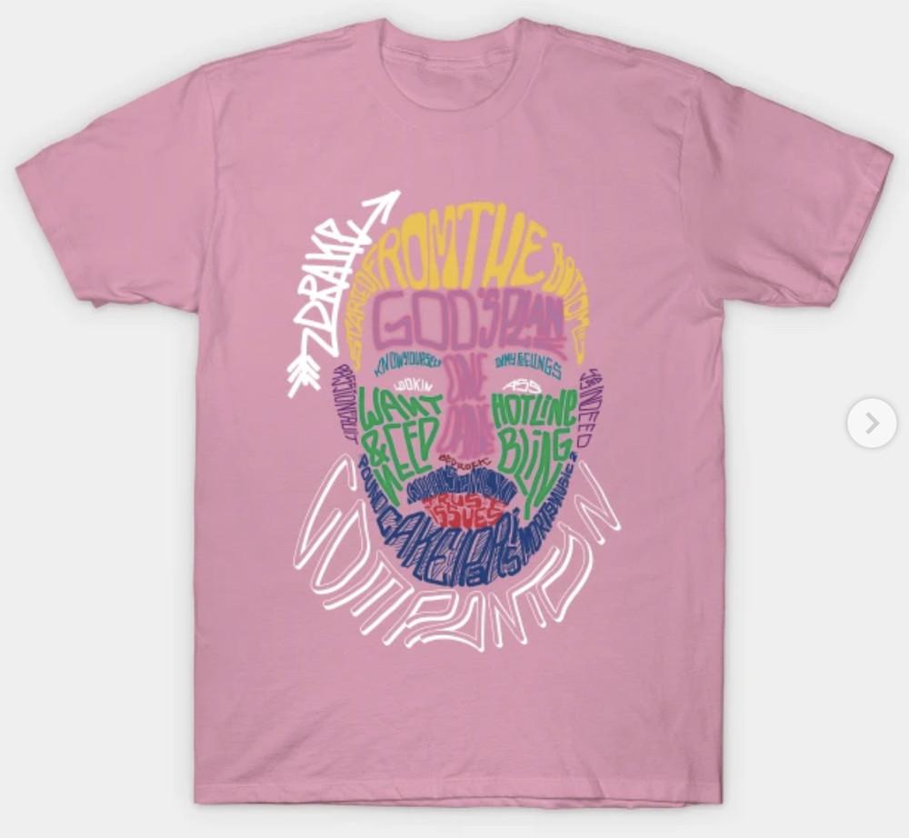 

Drake Certified Lover Boy Short Sleeve Mens Unisex S-3XL Pink Fan Art Unisex T-Shirt L