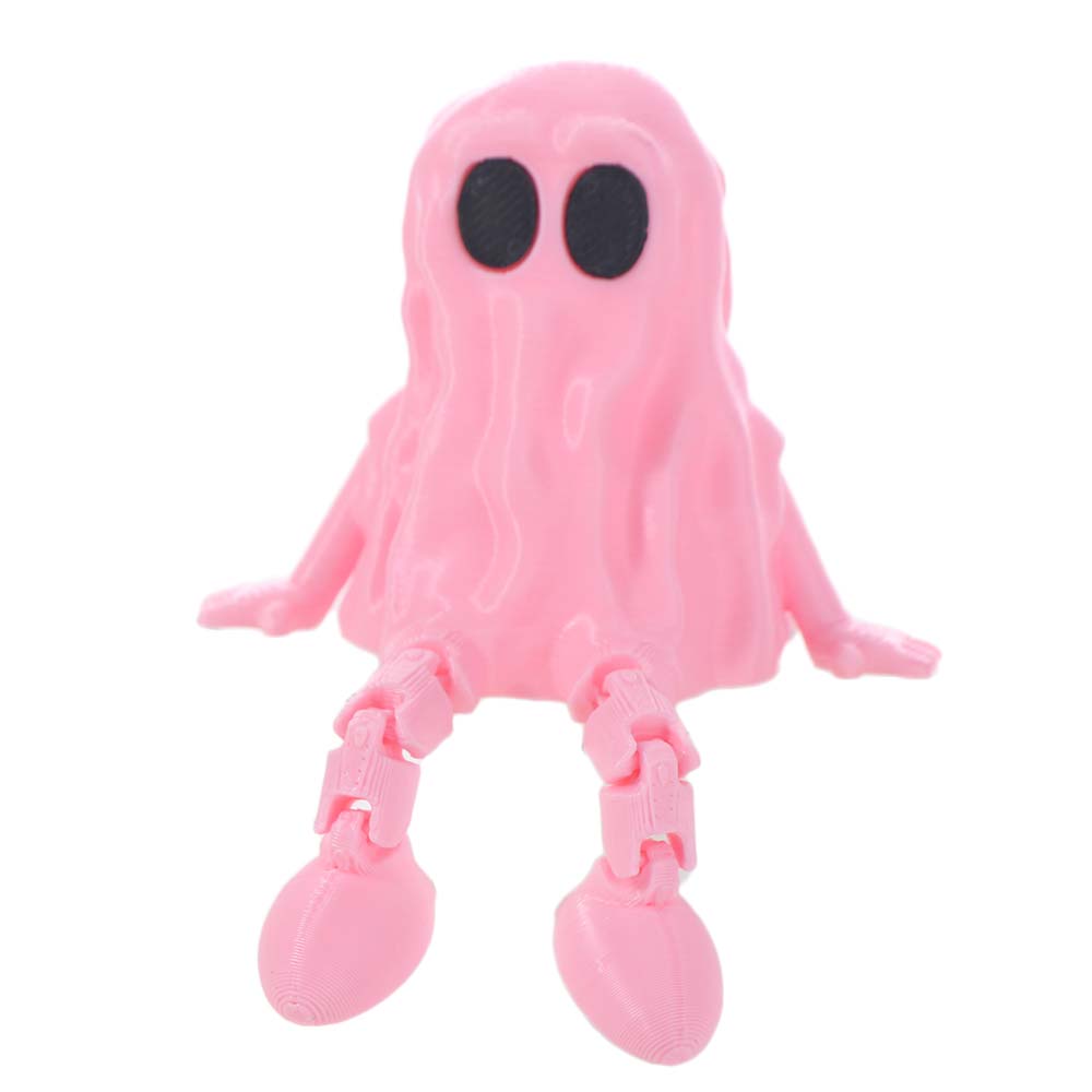 PLA Ghost Joint Figurines Hand-Painted Ghost Statue Cute Ghost Fidget Toys Desktop Display