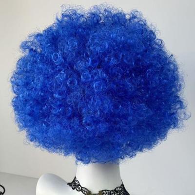 Cosplay Fluffy Clown Wig Wavy Funny Afro Puff Wigs Decor Prop Synthetic Short Hair Wigs Unisex