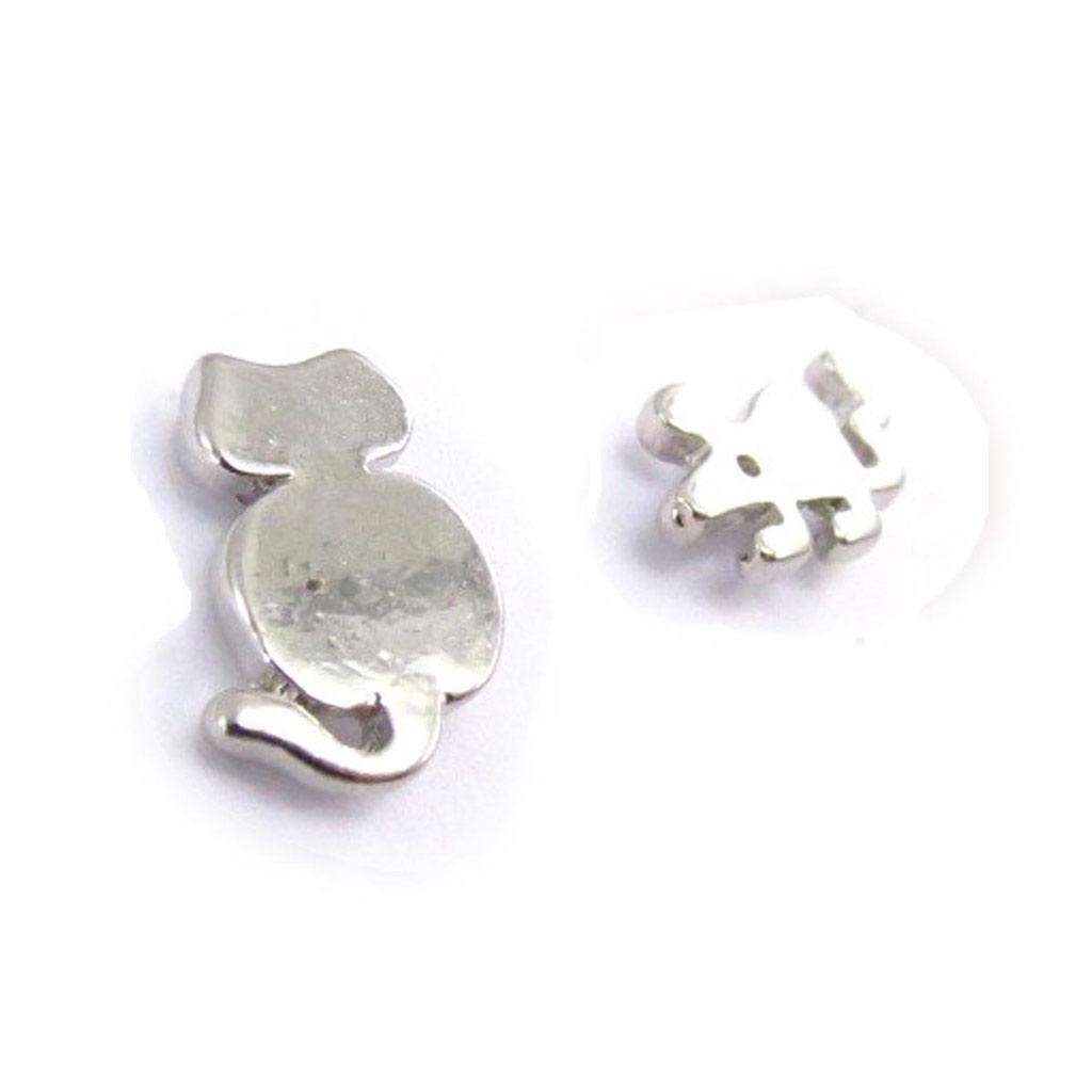 Les Trésors De Lily [J6668] - Designer-Ohrringe „Die Katze und die Maus“ aus Silber