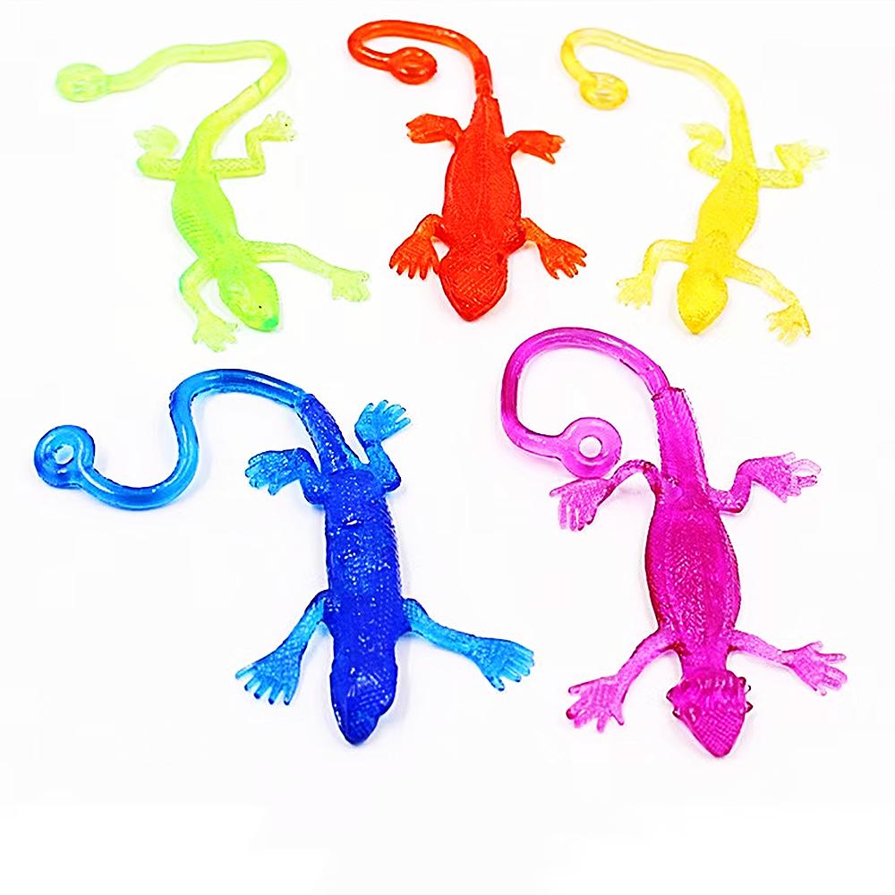 10/20/30PC Kindergeburtstagsparty-Geschenke Lustige bunte klebrige einziehbare Eidechsenspielzeug-Piñata-Füller Weihnachtskarneval Jungen Mädchen Belohnungen