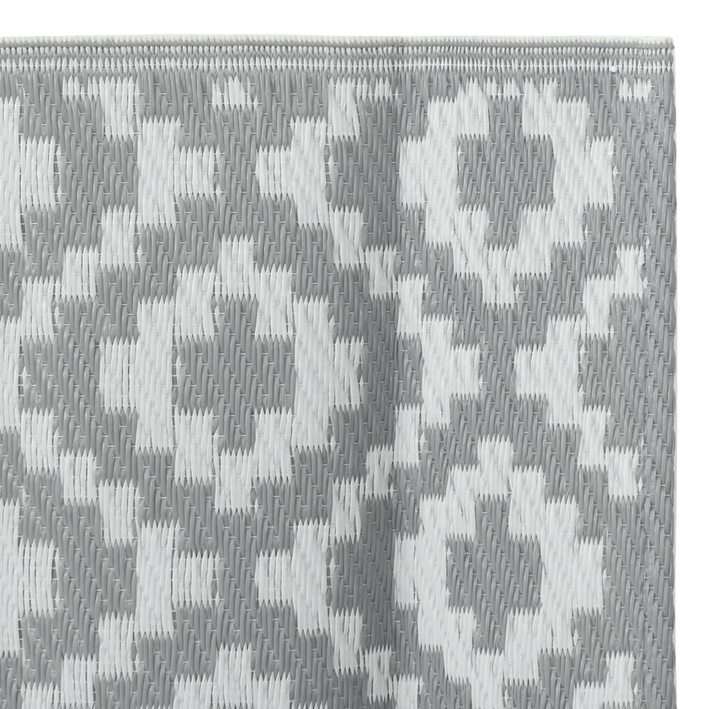 Outdoor Rug ARAKIL Grey 160x230 cm PP