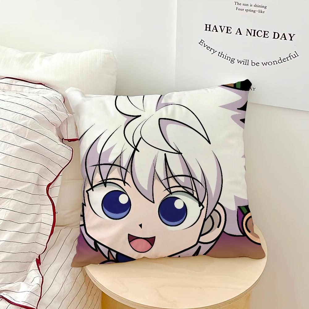 comic anime fanart h-hunter h-hunter Gon killua cushion cover soft Pillow Case for Sofa Living Room Home Decor Protective Covers