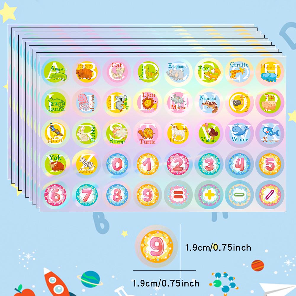 Waterproof Colorful Alphabet Stickers: European & American Home Décor, Personalized Toys & Stationery