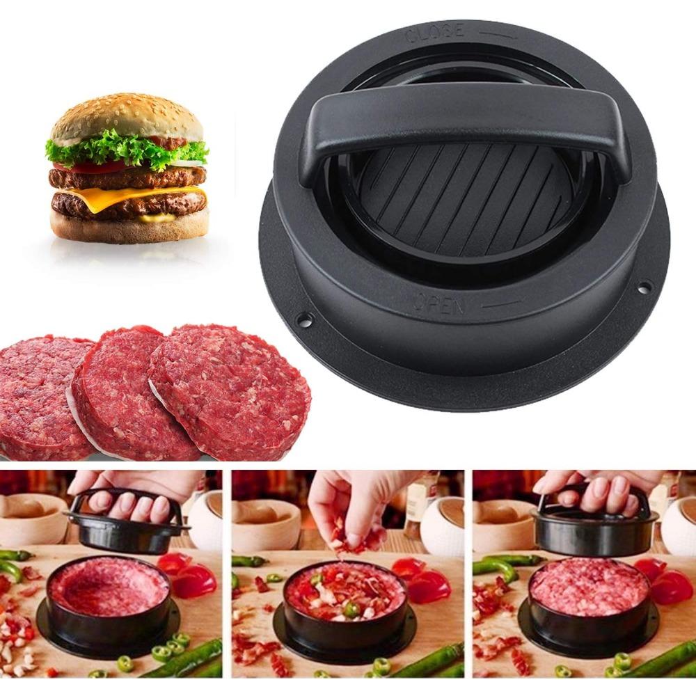 3 In1 Stuffed Burger Press Patty Maker Rings Molds Kit Non Stick Stuffer Hamburger Press Patty Maker for Slider/Pattie/Grilling