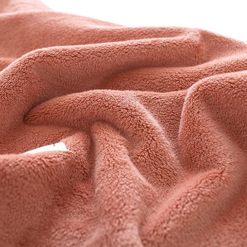 Towel New Coral Fleece Household No Hair Loss and No Fading Face Towel Soft Absorbent Quick Drying Face Towel Hanging Type