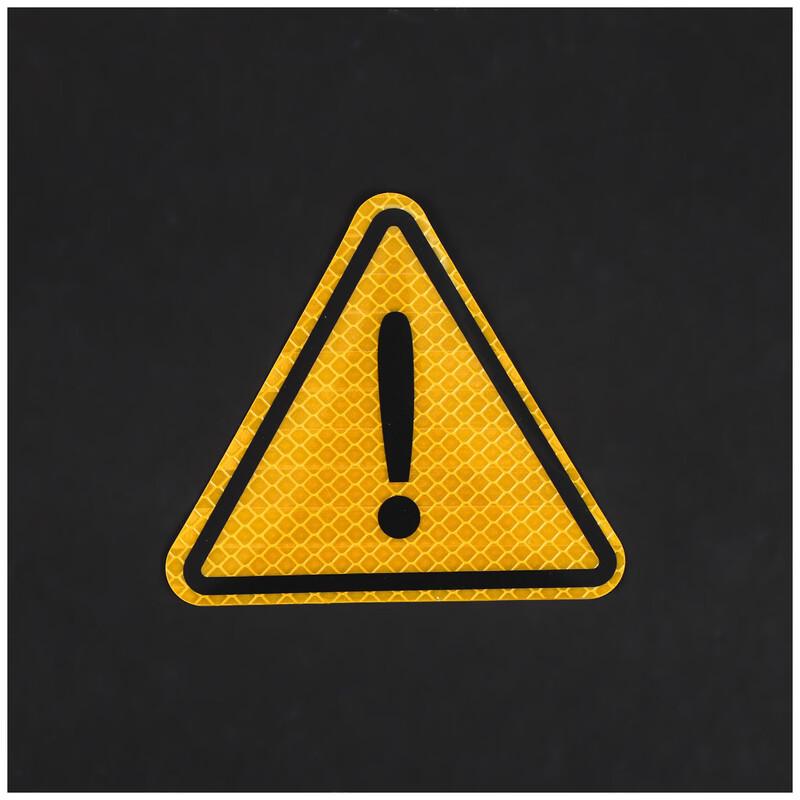 DAXTE Exclamation Mark Reflective Car Sticker