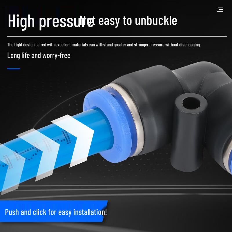 OIMG Quick-Connect Pneumatic Air Tube Fittings