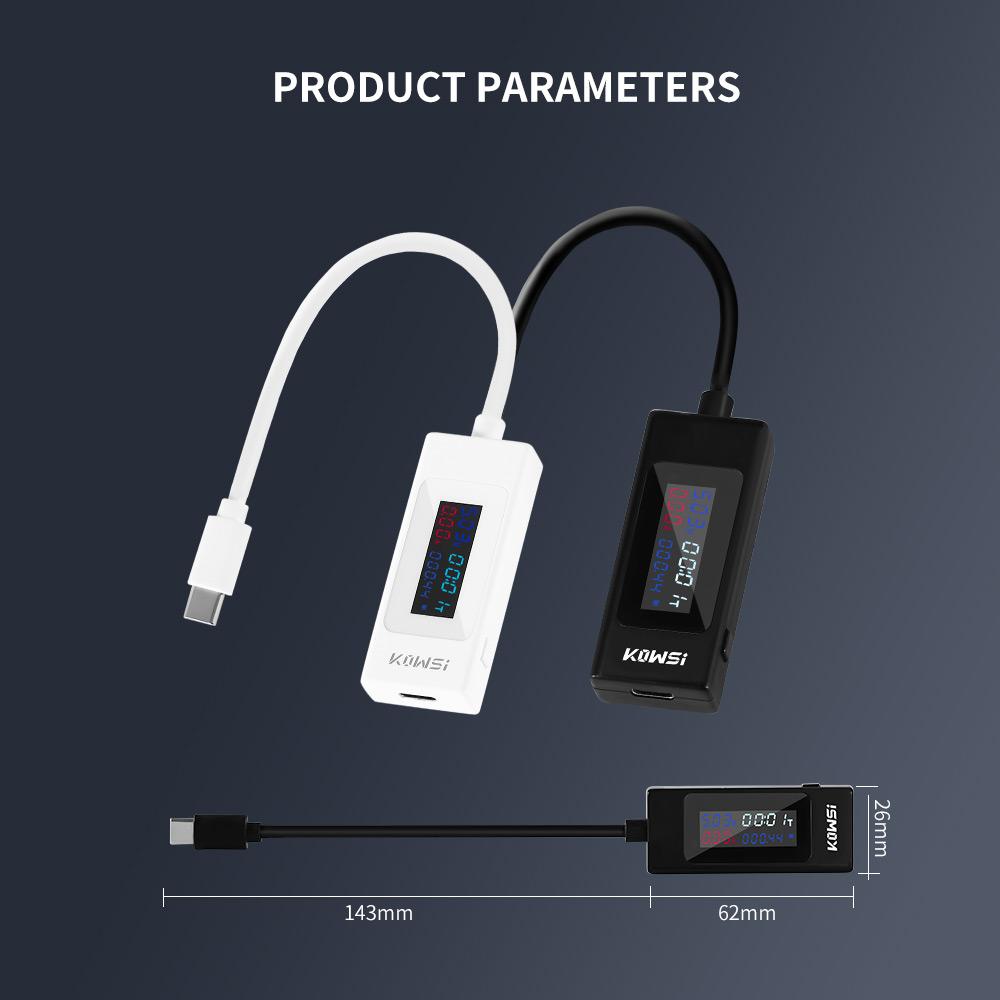 3 in 1 USB Current Voltage Charging Detector Tester Digital   Battery Voltmeter Ammeter Charger Doctor Monitor