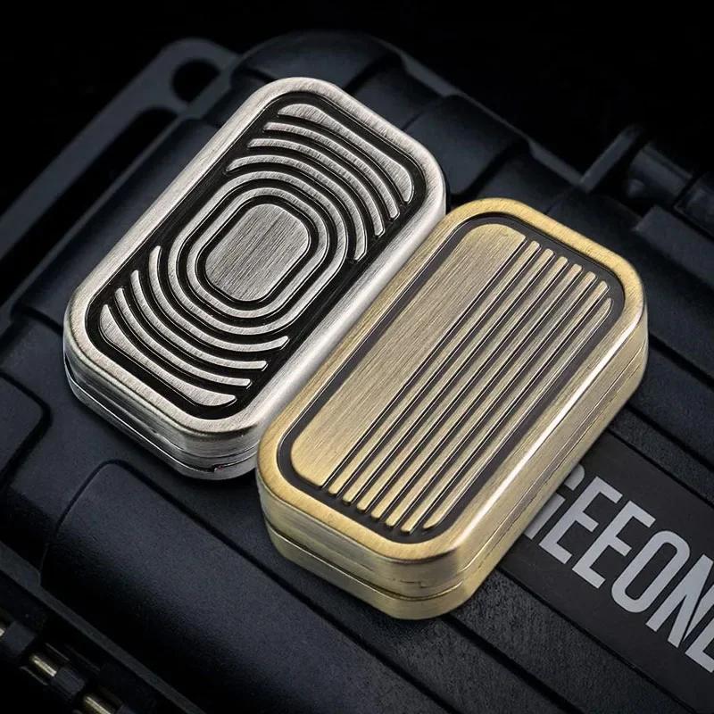 EDC Metal Fidget Slide Toy - Stress Relieving EDC Fidget Slide Leisure Metal Adult Hand Toy Office Desk Toy Gift Pressure Toys