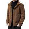 New Leather and Fur Integrated Double Sided Sheep Sheared Fleece Thickened and Warm Korean Edition Pellet Fleece Men's Jacket