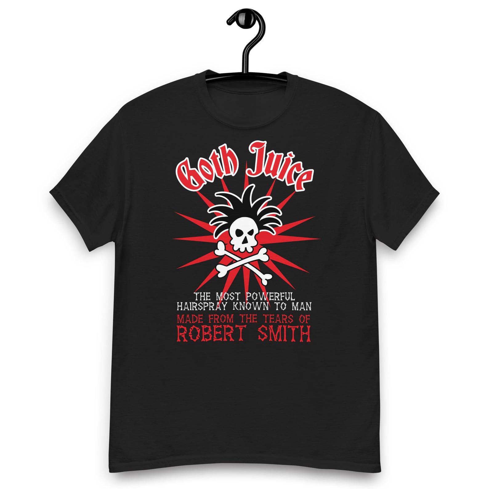 The Mighty Boosh Goth Juice the Most Powerful Hairspray known to Man T-shirt M