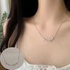 Zircon Star Flower Pendant Necklace: Women's Light Luxury, Shiny, Versatile Choker In a Niche Design.