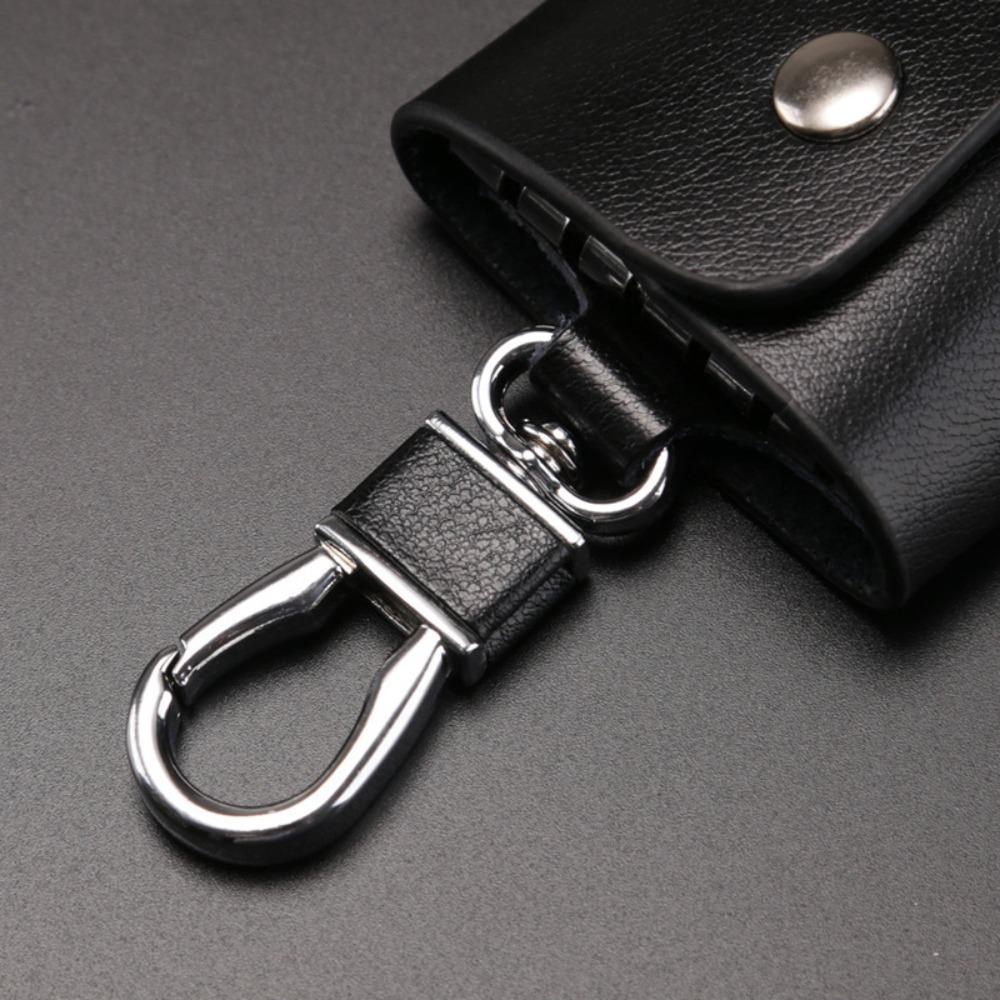 Key Bag Keychain Pouch Leather Car Key Organizer Casual Housekeepers Key Holder Men
