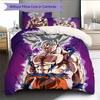 Dragon Ball Son Goku Pattern Bedding Home Decoration Birthday Gift (1 * duvet cover + 2 * pillowcase, without core)