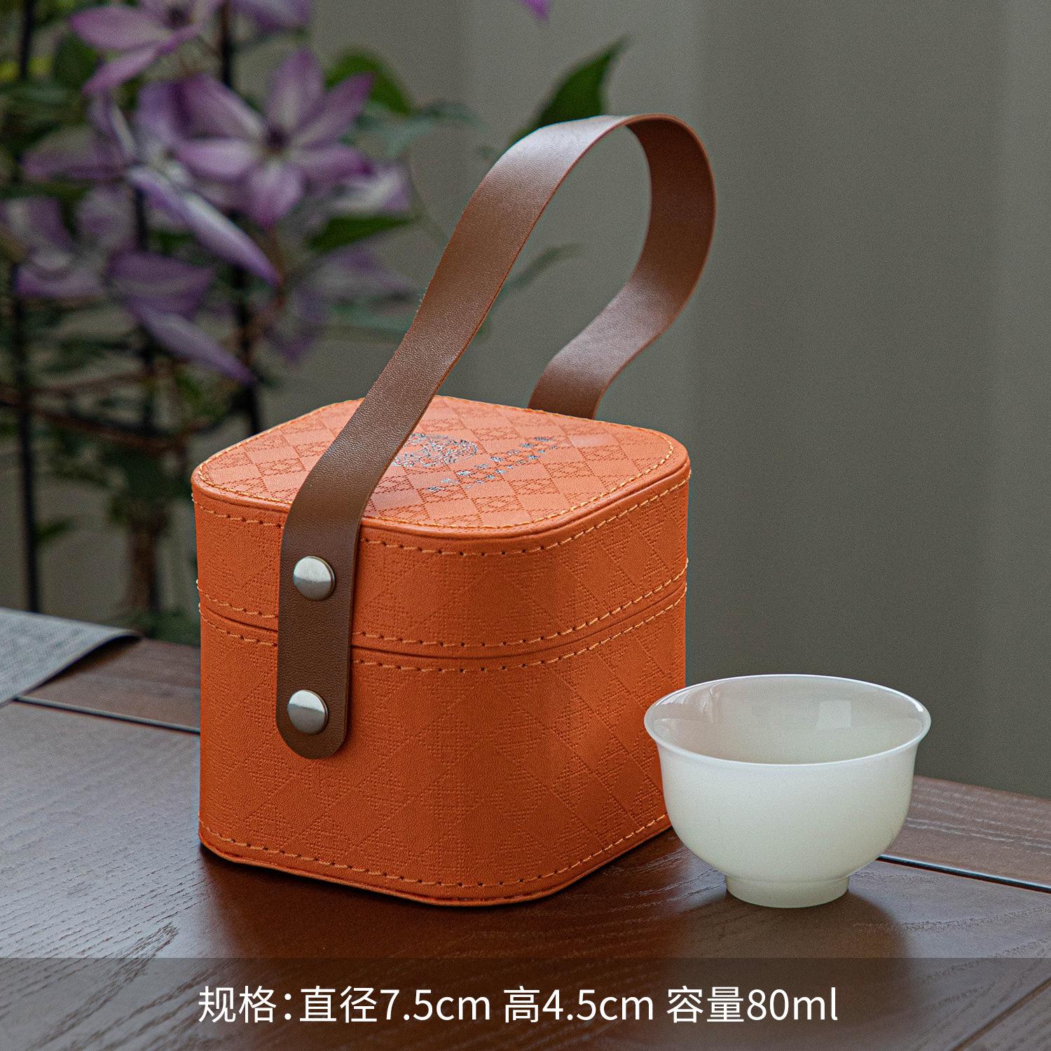 

Hand-painted ice-type jade porcelain master cup, high-end gift box, gift for customers, personal single cup tea cup