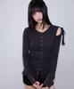 ROSEFRANTZ One Off-Shoulder Strap Long Sleeve [Charcoal]