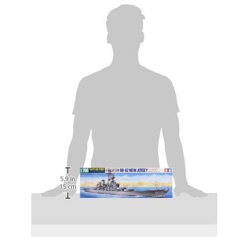 Tamiya 1/700 Waterline Series No. 614 U.S. Navy Battleship New Jersey Plastic Model Kit 31614