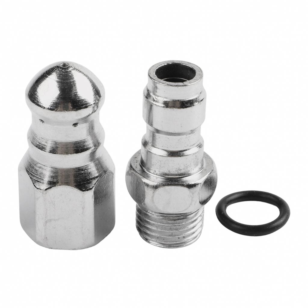 5000 PSI Sewer Jetter Nozzle for Pressure Washer Hose For 14 Inch Compatible