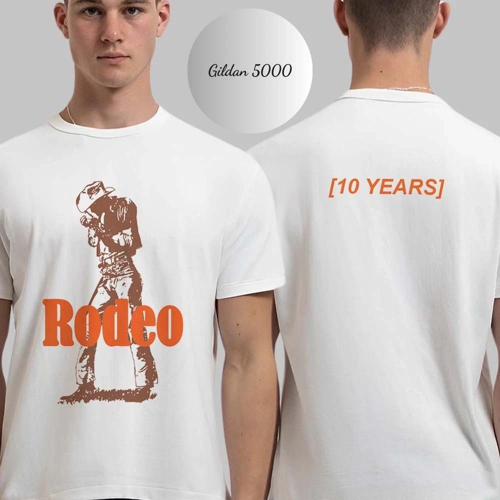 Юбилейная футболка Travis Scott Rodeo 10 лет, ковбойская белая S