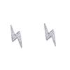 Lightning Bolt Stud Earrings Unisex Fashionable Personalized High End Versatile Niche Design Ear Jewelry For Men And Women