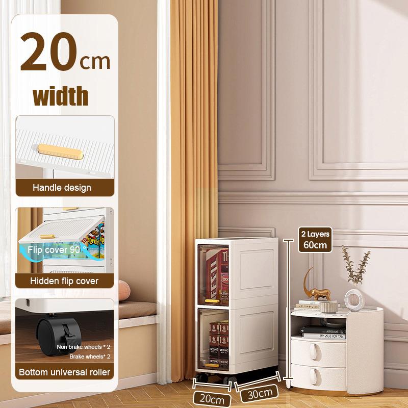 

Складной шкаф для хранения Органайзер для ванной комнаты Узкий шкаф-органайзер Стеллаж Шкаф для кладовой Хранение 2 layers