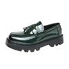 Fashion Lacquer leather men's loafer Leisure hot selling styles Fashion party or work office 38-46 Outdoor Street Thick soled shoes