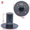 Universal Speaker Stand Top Hat Poles Mount Bracket For 12/15Inch Cabinets Heavy Duty Black Plastic Construction