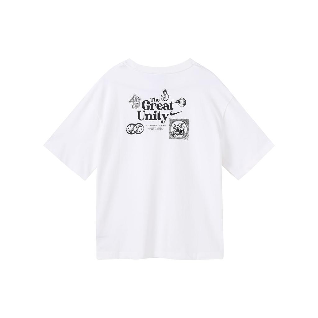 Nike Drop Shoulder Sleeve T Shirt Women's White DM7904-100