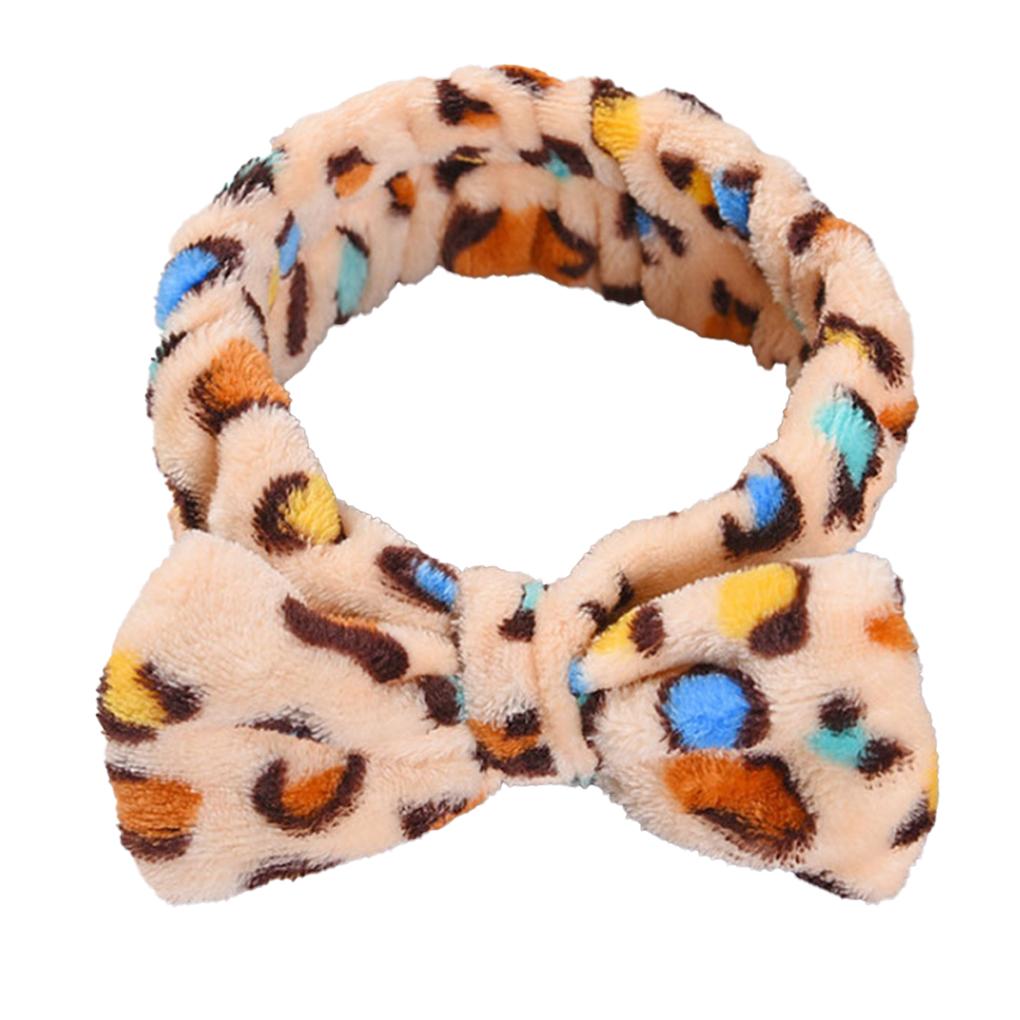Stirnbänder Schleife Knoten Elastisch Verstellbar Flanell Schweißband Geknotetes Wickel Ornament Haaraccessoires Haarband für Gesichtswäsche