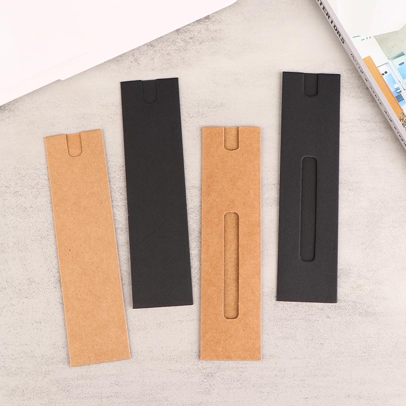 10Pcs Pen Box Gift Sleeve Packaging Single Fountain Holder Pouch Ballpoint Cardboard Empty Case Kraft Paper Pen Sleeves