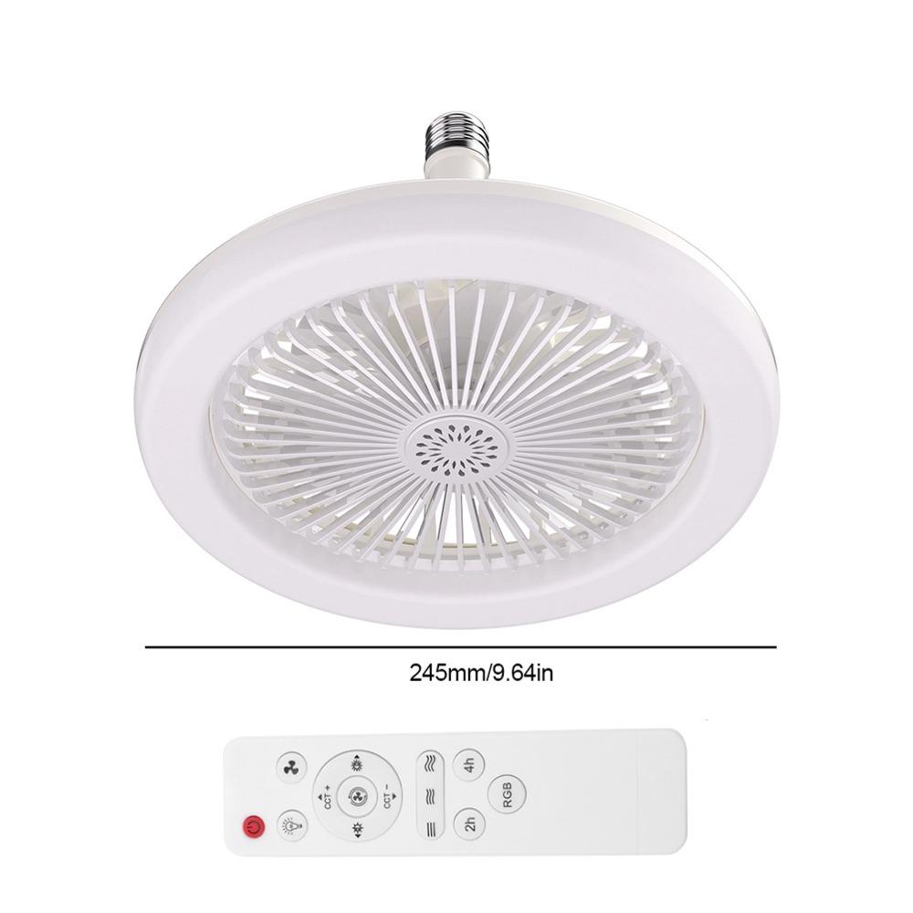 Aromatherapie-Deckenventilator mit LED-Licht, E27-Sockel, Fernbedienung, drehbar, leiser elektrischer Ventilator für Küche, Schlafzimmer, Wohnzimmer